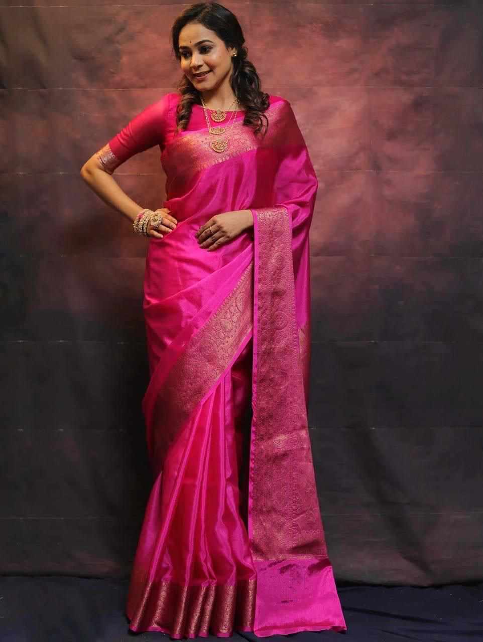 Banarasi Soft Litchi Silk Saree( MF 2090)
