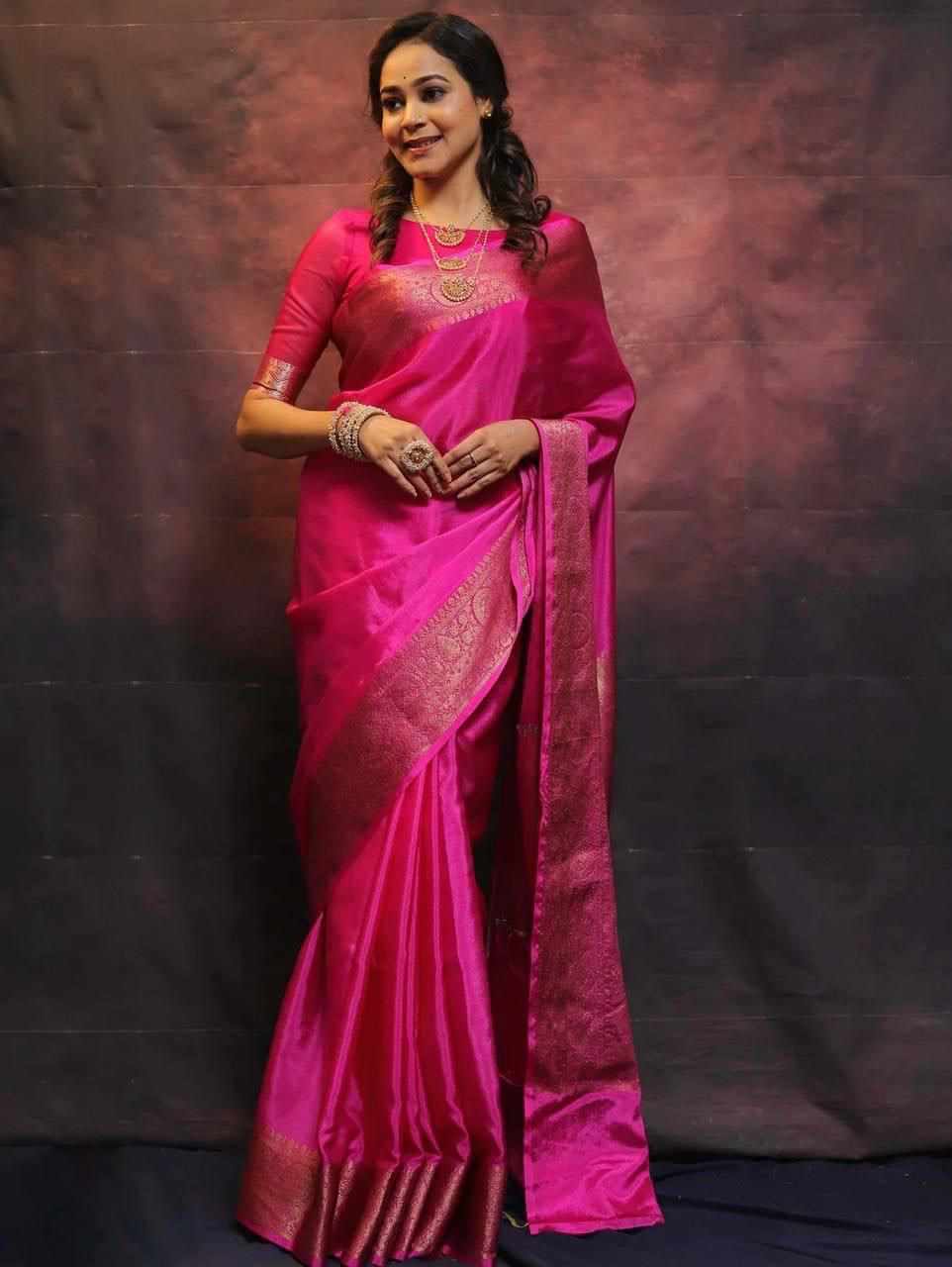 Banarasi Soft Litchi Silk Saree( MF 2090)