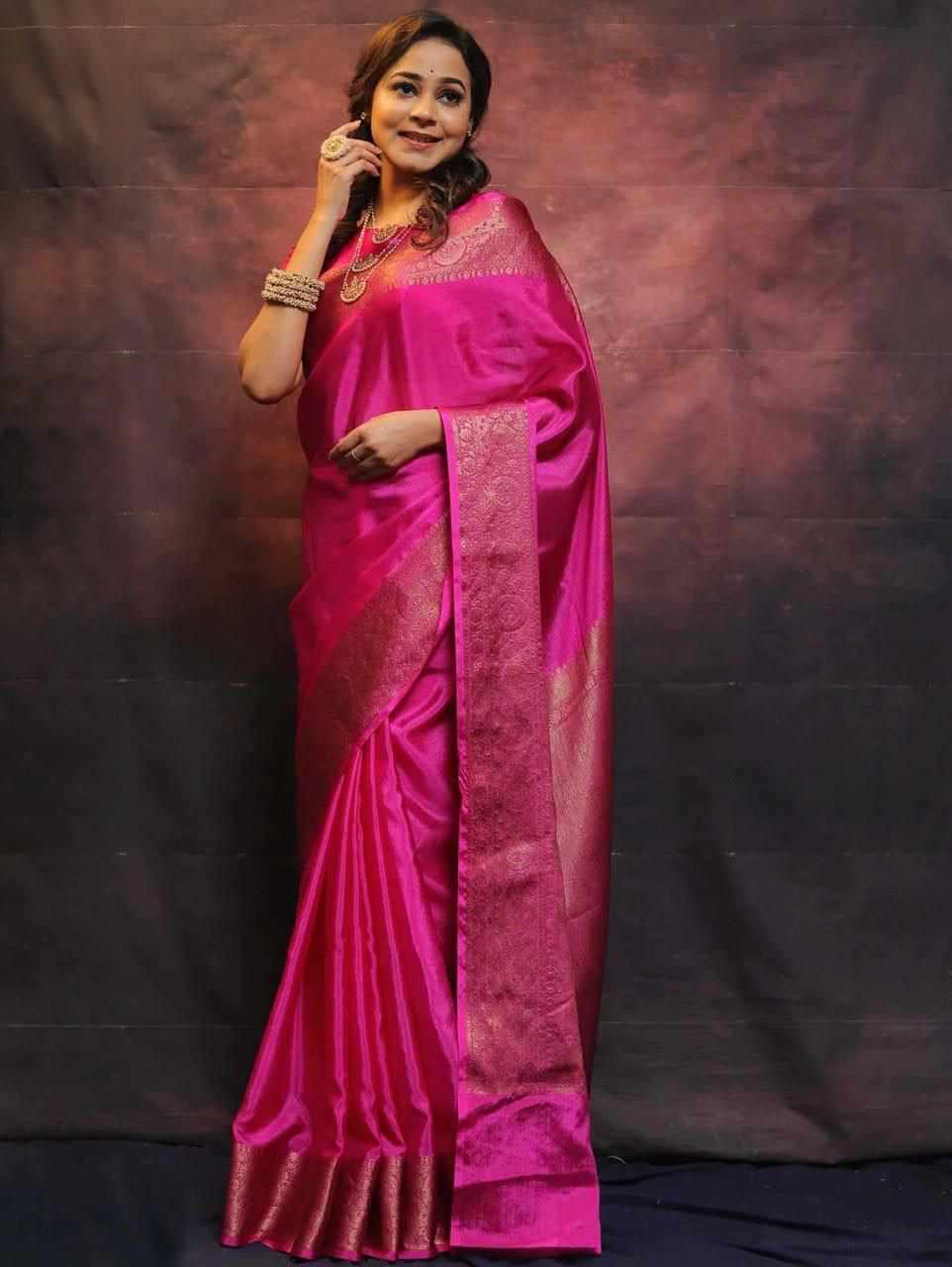 Banarasi Soft Litchi Silk Saree( MF 2090)
