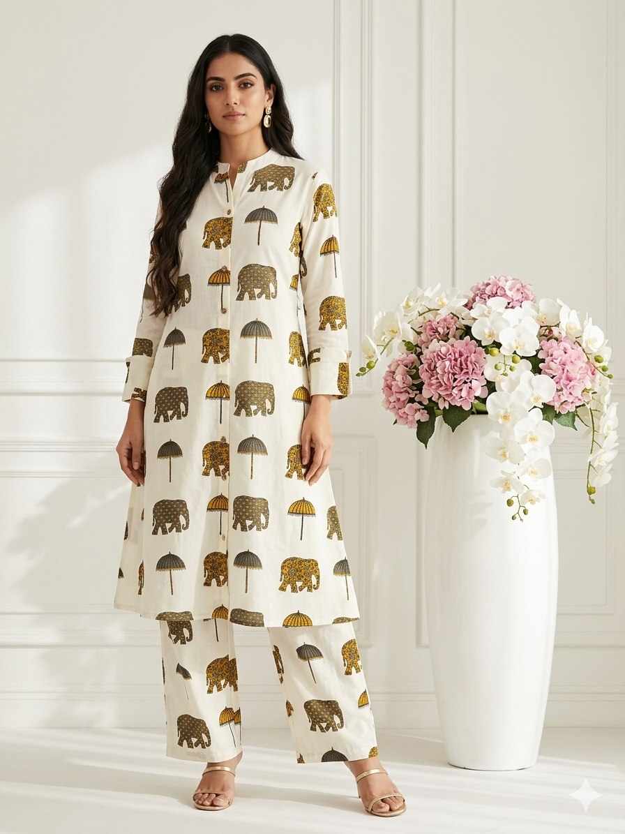 New Elephant Designed Dress  (WM 39)