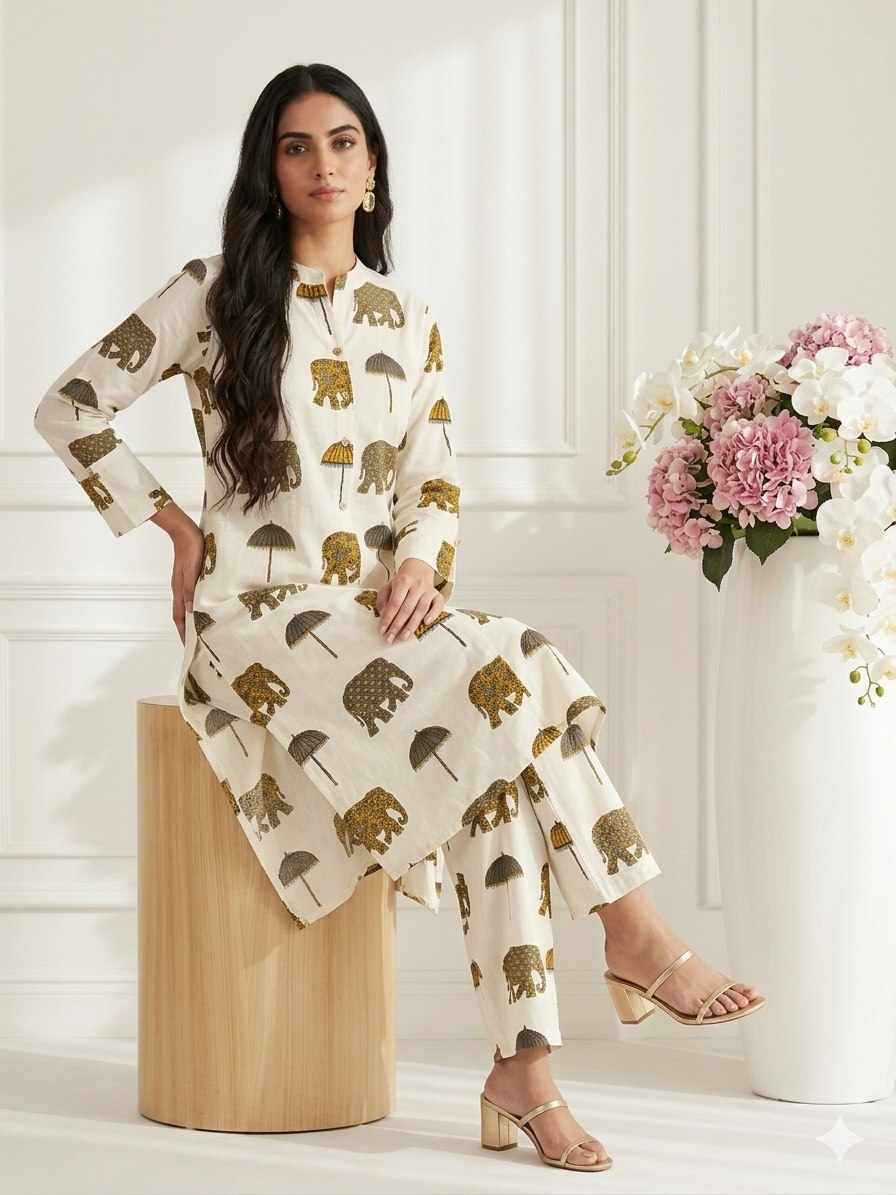 New Elephant Designed Dress  (WM 39)