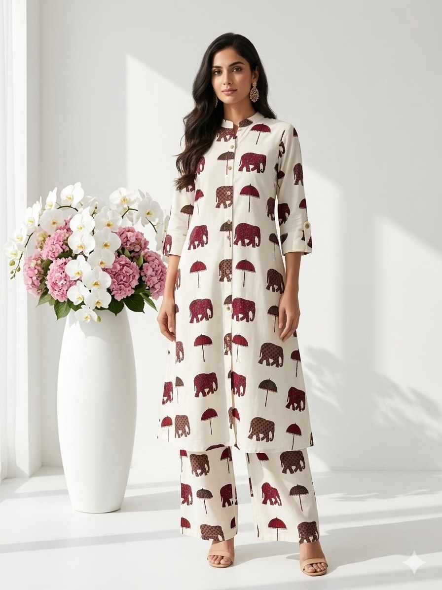 New Elephant Design Dress  (WM 39)