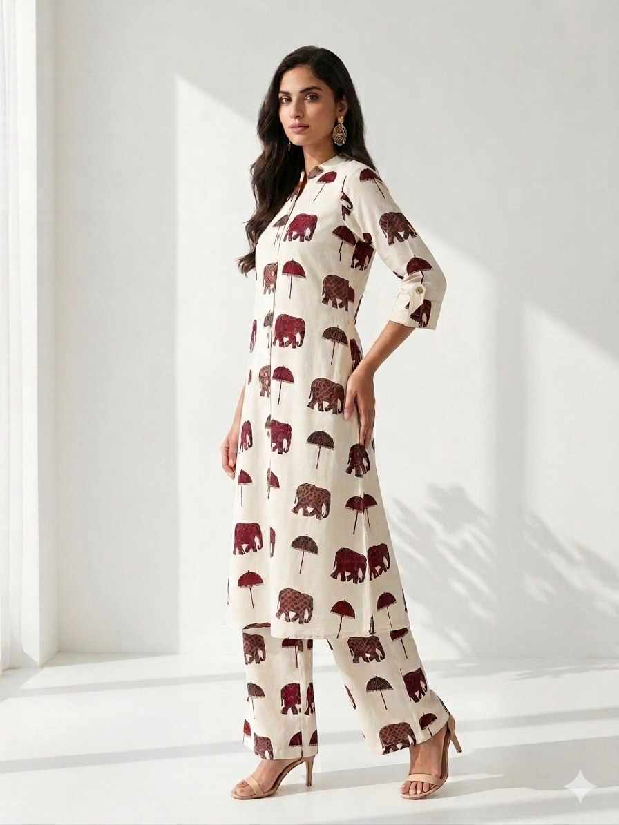 New Elephant Design Dress  (WM 39)