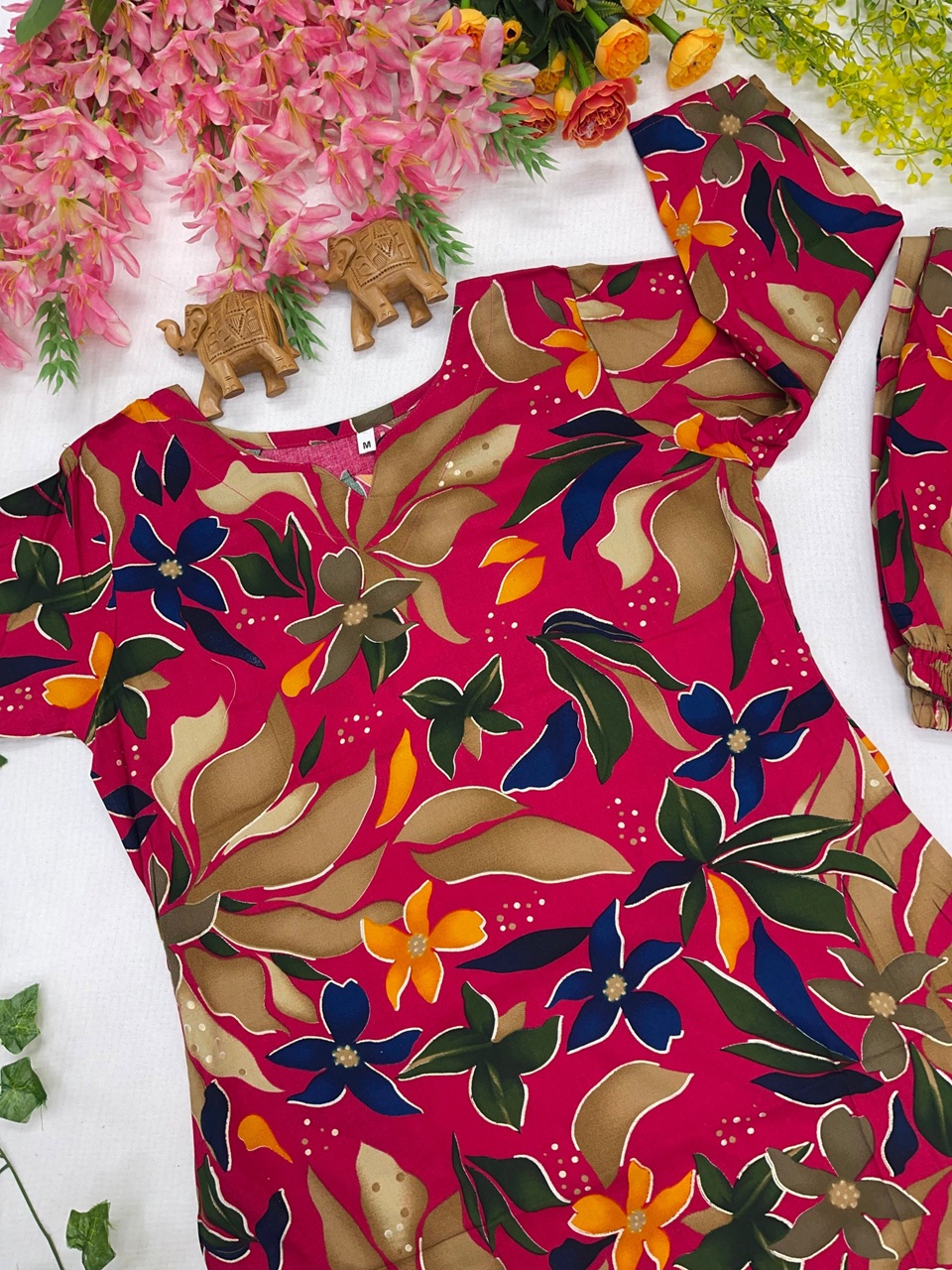  New Casual Wear Pink Dress  (WM 41)