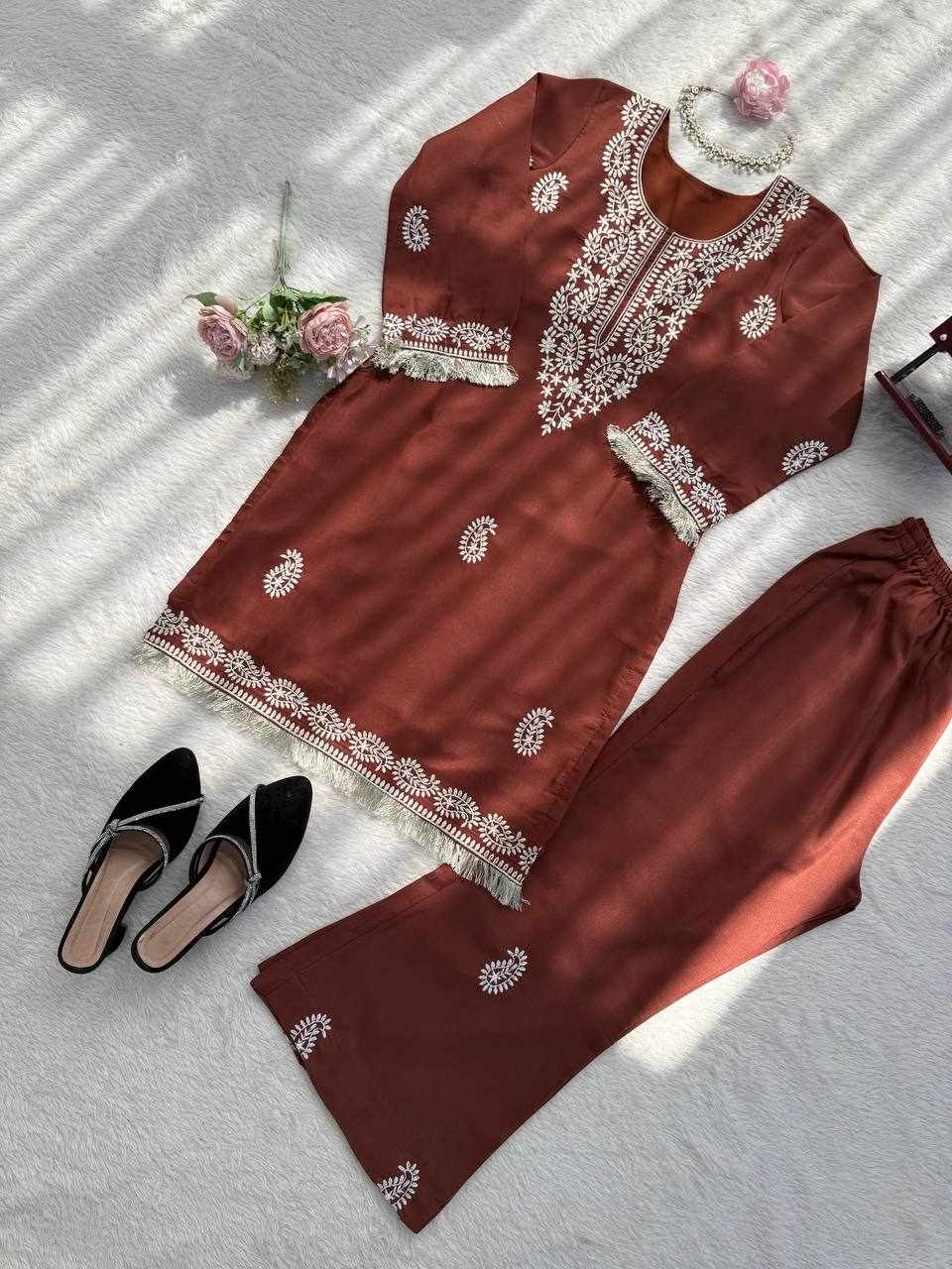 New Beautiful Premium Fabric Dress  (KD 1615)