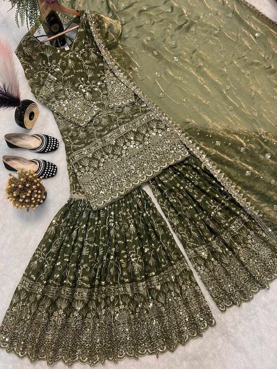 New Beautiful Embroidery Design Party Wear Dress   (MF 479)