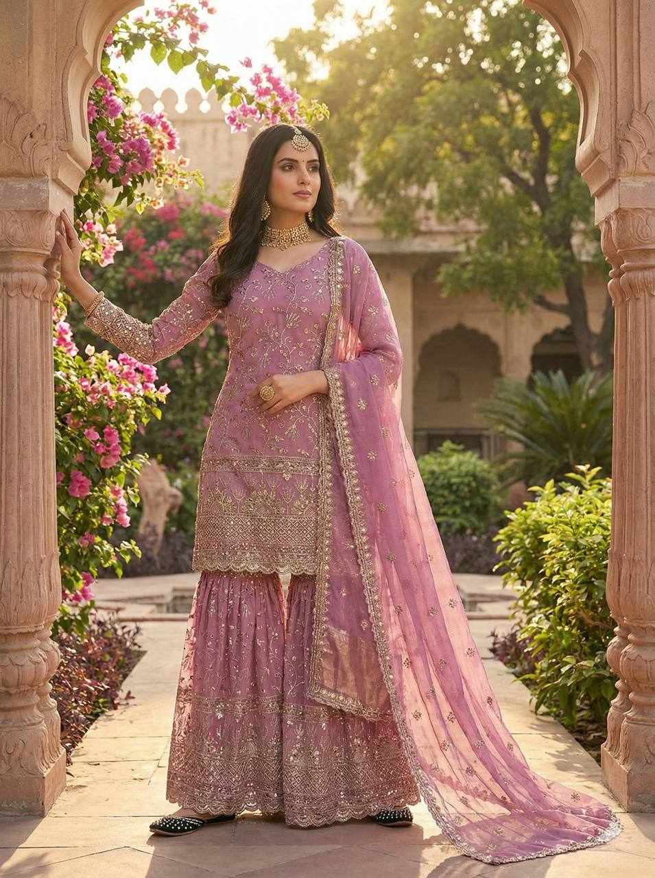 Beautiful Embroidery Design Party Wear Dress  (MF 479)