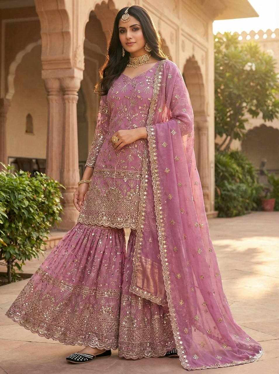 Beautiful Embroidery Design Party Wear Dress  (MF 479)