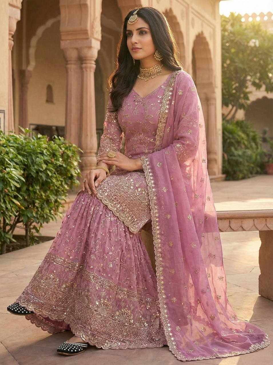 Beautiful Embroidery Design Party Wear Dress  (MF 479)