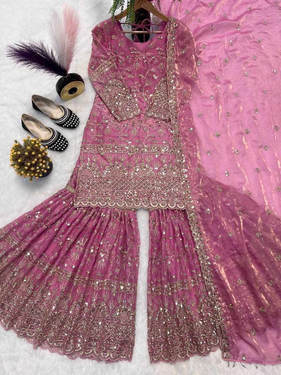 Beautiful Embroidery Design Party Wear Dress  (MF 479)