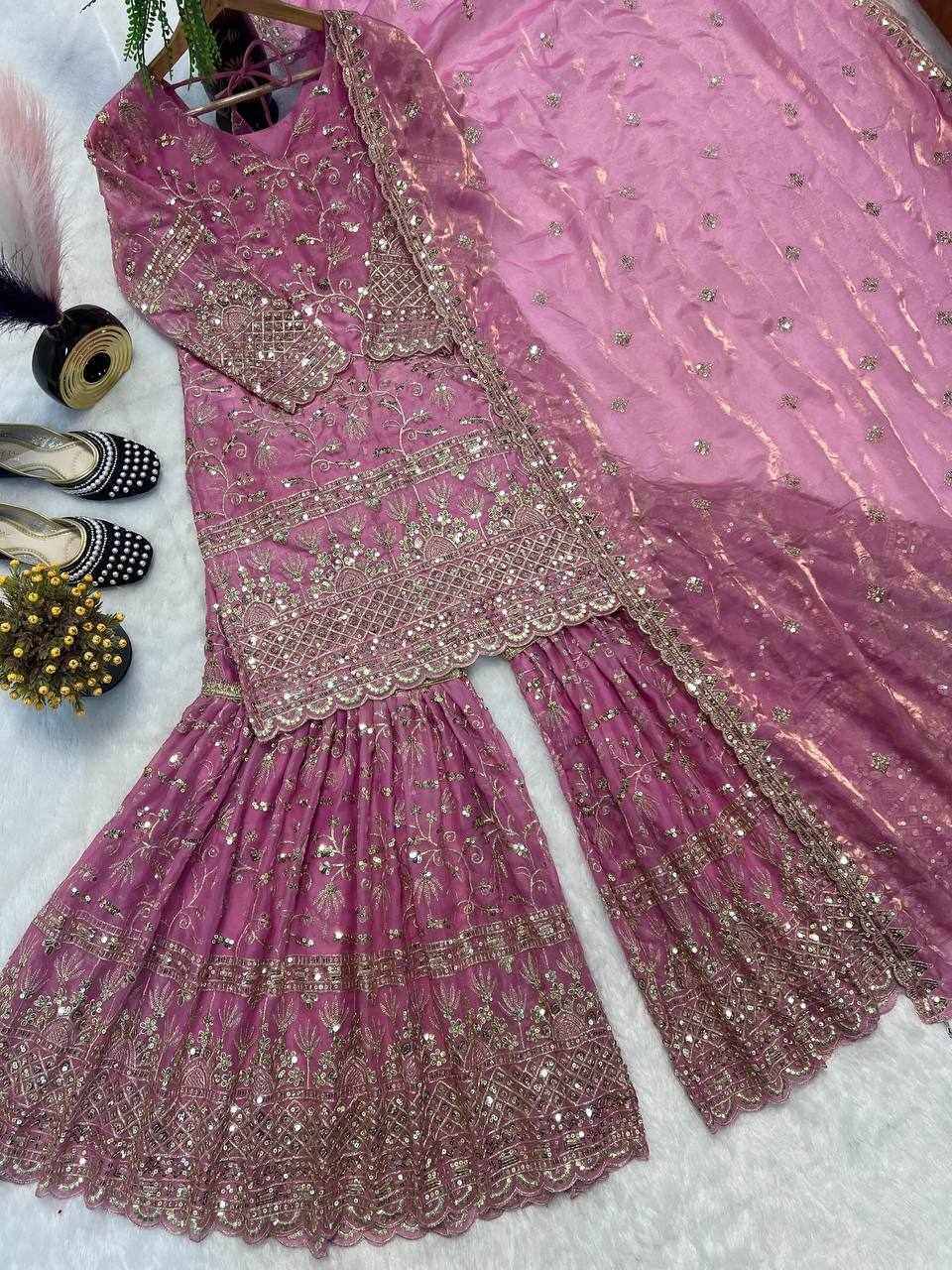 Beautiful Embroidery Design Party Wear Dress  (MF 479)