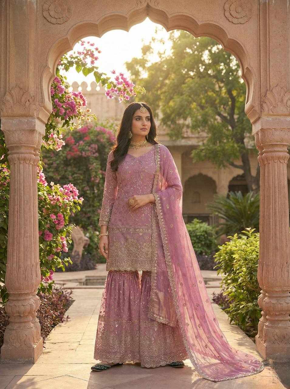 Beautiful Embroidery Design Party Wear Dress  (MF 479)