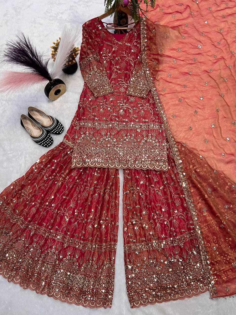 New Embroidery Design Party Wear Dress  (MF 479 )