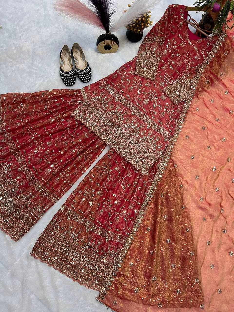New Embroidery Design Party Wear Dress  (MF 479 )