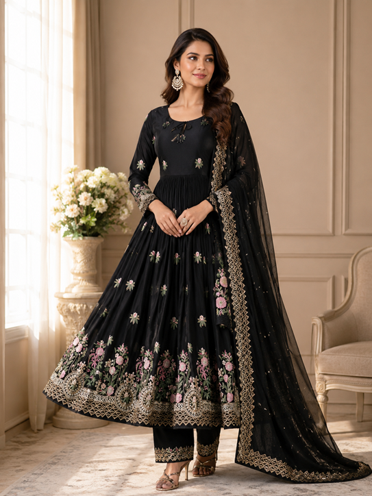PARTY WEAR LOOK DRESS  (MF 374)
