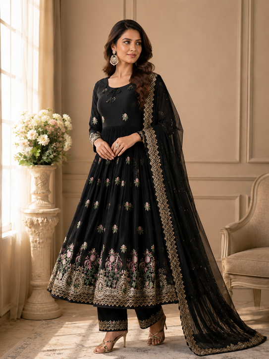 PARTY WEAR LOOK DRESS  (MF 374)