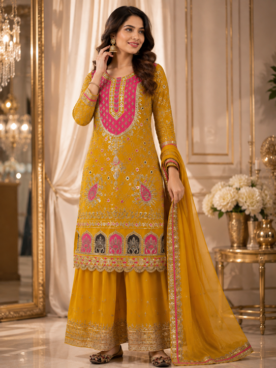 Heavy Faux Georgette Dress  (MF 403)