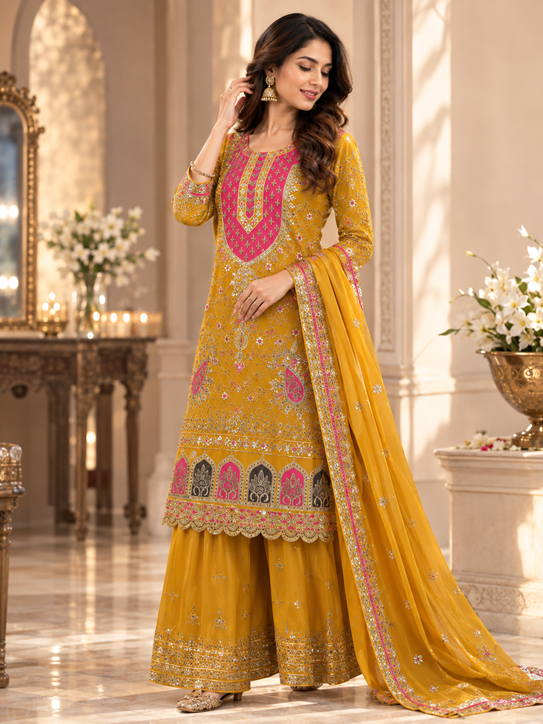 Heavy Faux Georgette Dress  (MF 403)