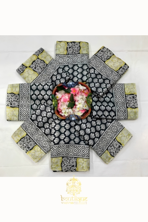 New Exclusive Cotton Kota Design Printed Saree (KPW 413)