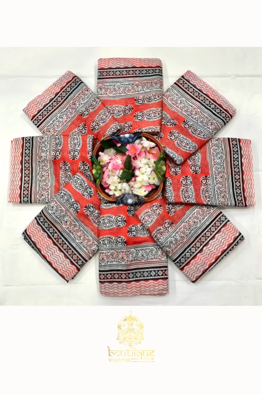 New Exclusive Cotton Kota Design Printed Saree  (KPW 412)
