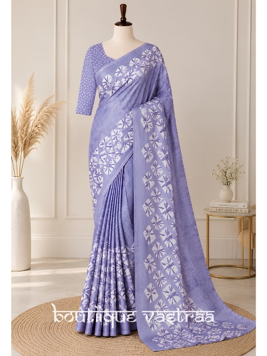 Elegant lavender saree  (S4s)