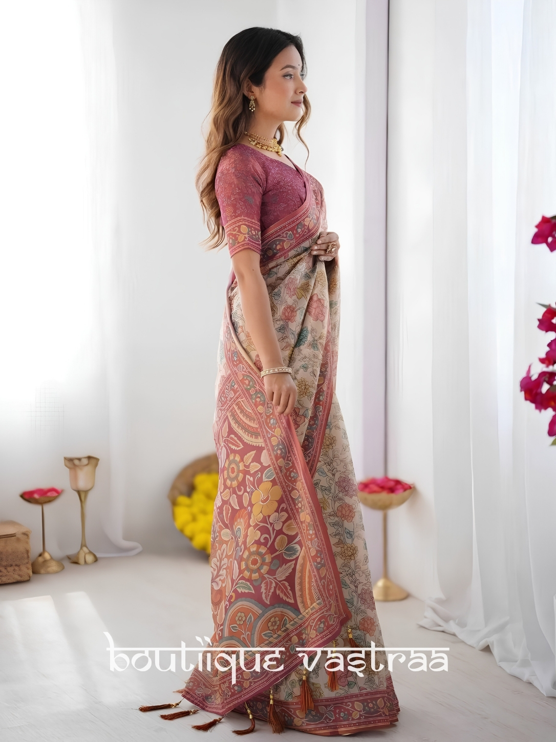 Gulab Heritage Printed Saree (KPW 390)