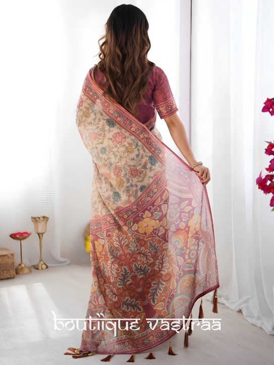 Gulab Heritage Printed Saree (KPW 390)