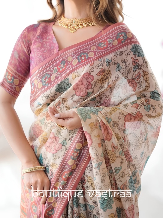 Gulab Heritage Printed Saree (KPW 390)