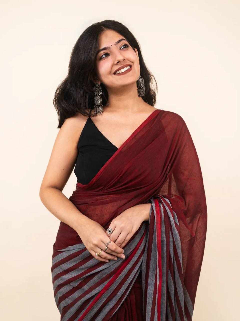Premium Linen Cotton Saree   (KPW 440)