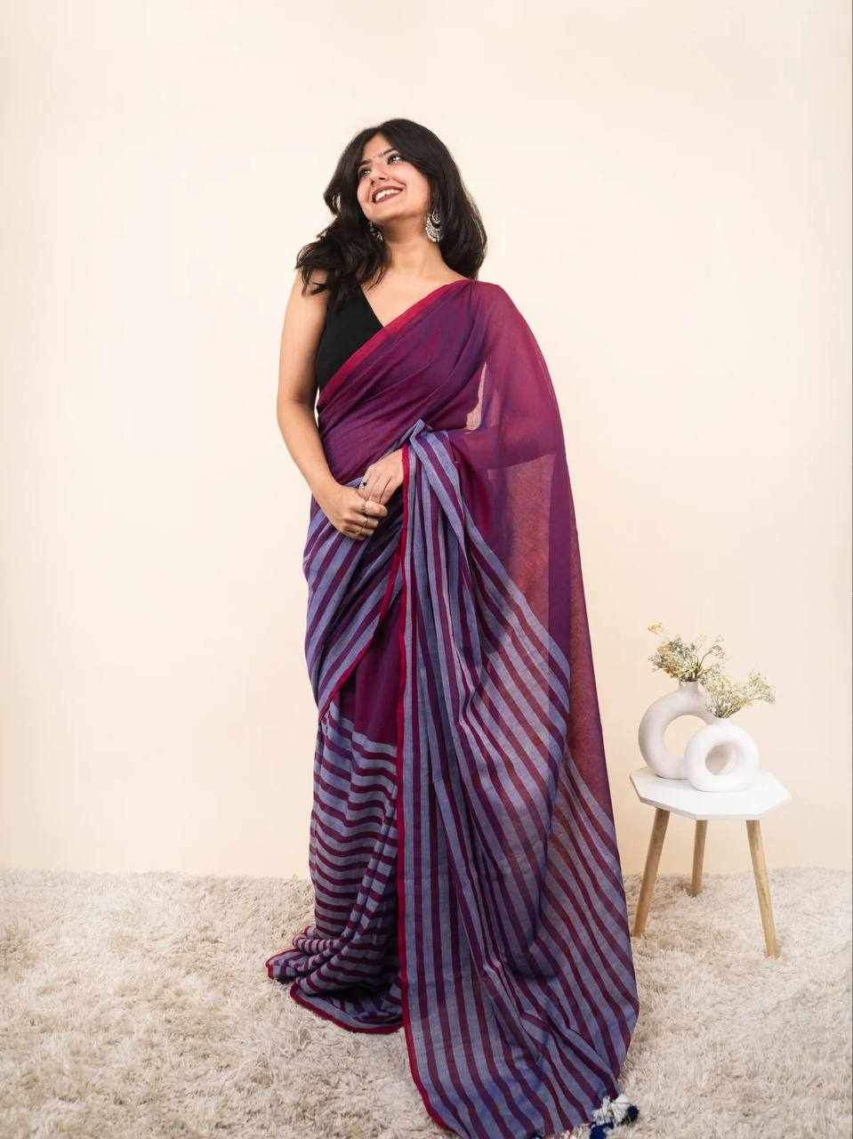Premium Linen Cotton Saree   (KPW 440)